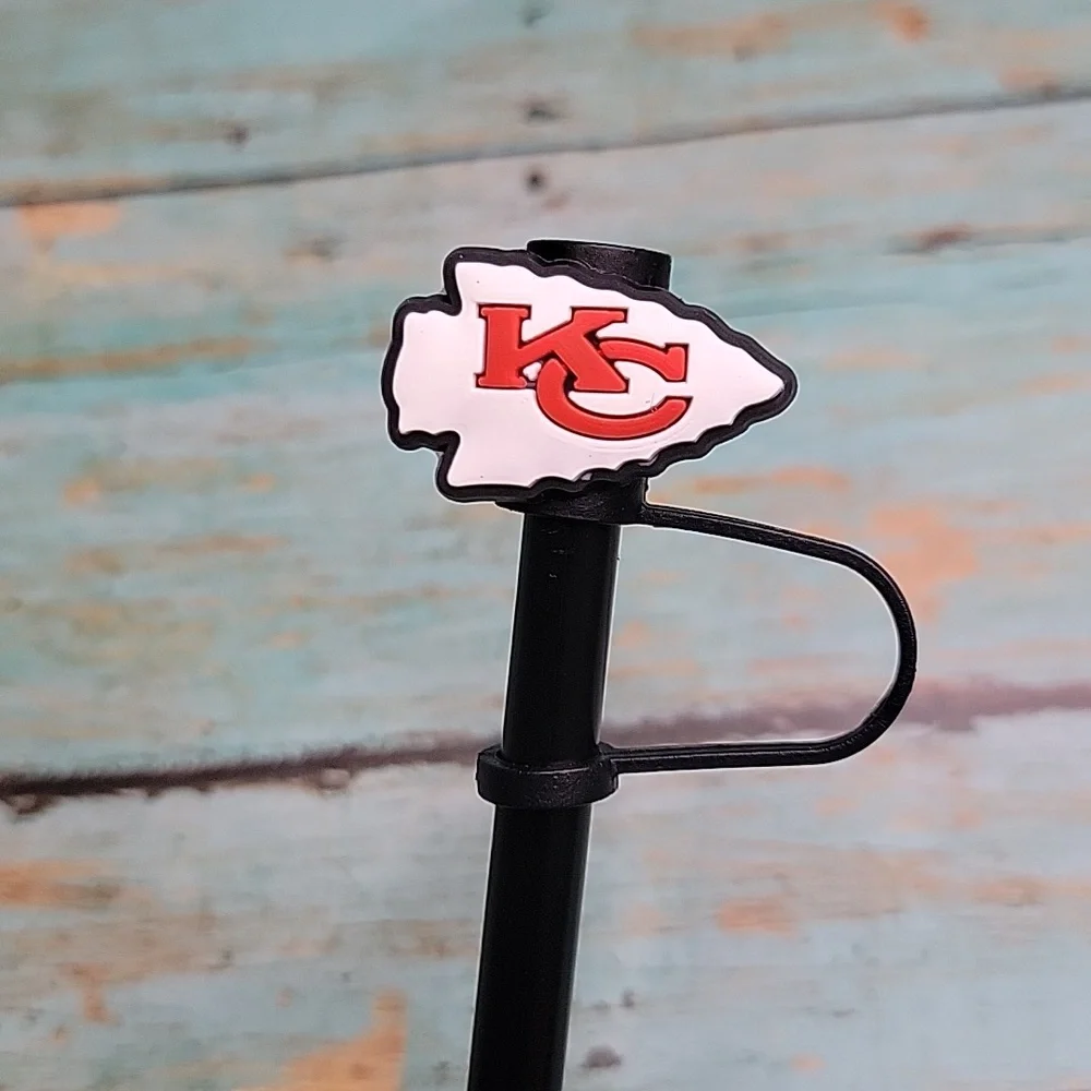 Kansas City Chiefs Straw Topper - Picture 1 of 5